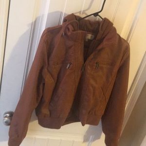 new brown jacket size large